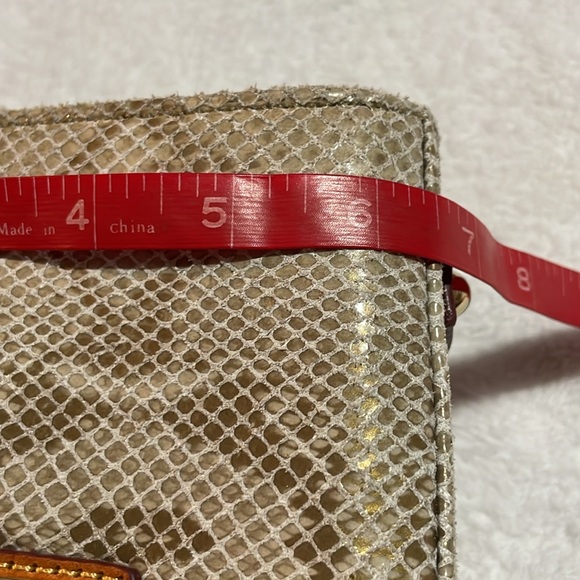 Dooney & Bourke Tan and Brown Snake Print Handbag - Picture 12 of 14